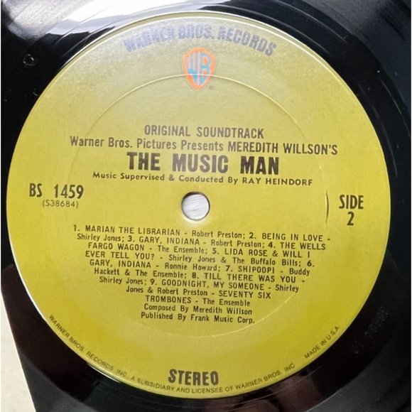 The Music Man Original Soundtrack Vinyl LP Robert Preston Shirley Jones Shrink - Picture 2 of 5